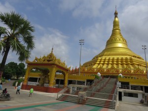 The construction of the Global Vipassana Pagoda at Gorai, Mumbai, epitomizes India-Myanmar friendship through the Burmese Indian diaspora. The pagoda is built from stone blocks from Myanmar and the Indian state of Rajasthan. All wooden decorative motifs and doors are carved of Burma teak and produced in Myanmar