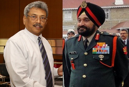 Indian Army Chief visits Sri Lanka