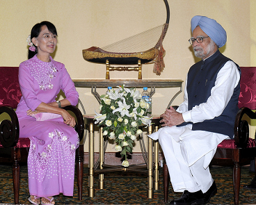 Aung San Suu Kyi visits India