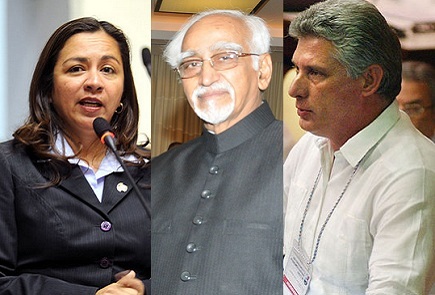 Indian Vice-President visits Peru, Cuba and UK
