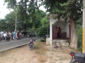 This is the hamlet of Ali Neora Brahmani Toli, Meenapur constituency, north Bihar. Life has vastly improved for the 350 who inhabit this Dalit basti. They cultivate maize, wheat, and also sell the coconuts that grow on the trees in the village. The village is clean, connected by pucca roads, and the school next door has been expanded to a middle school as well. Indrajit Rai, a handsome man with light eyes and a ready smile, says he admires Nitish Kumar for all this work done.