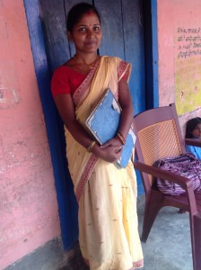 Uma bai, who takes classes for the 7th and 8th classes, is left to mind the school and the handful of children in class.