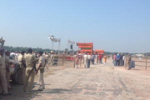 Preparing for Prime Minister Modi to arrive at the rally in Muzaffarpur, on an abandoned defence air strip. The bandobast is strict, complete with the presence of a young District Magistrate who holds her papers in her hand, ready to use in case of a law and order problem. It is a formality because, as the local superintendent of police informs us, the days of poll violence in Bihar are long gone, given the extreme vigilance of the media where any aberration immediately becomes 'breaking news.'