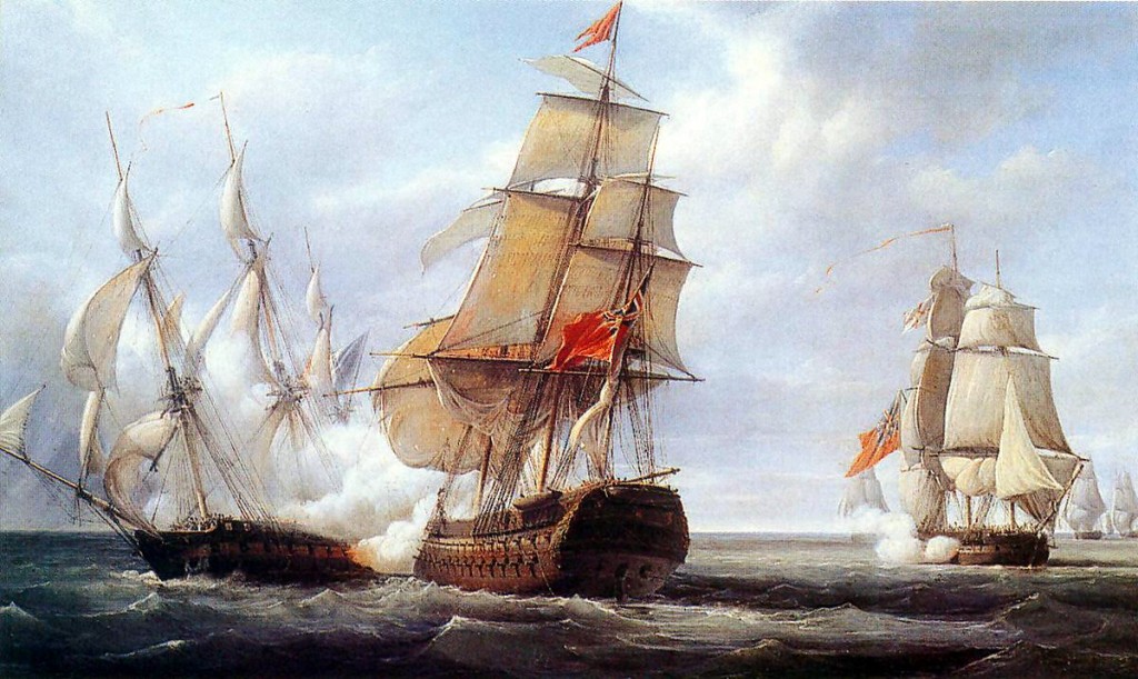 HMS Minden (launched in 1810) was the first-ship-of-line built for the Royal Navy outside the United Kingdom. It was built of teak, and constructed at the Bombay Dockyards by a descendant of the famous Wadia ship-builders family. The Minden was the flagship of Royal Navy fleet during the British-American War of 1812. Image Credit: Wikipedia