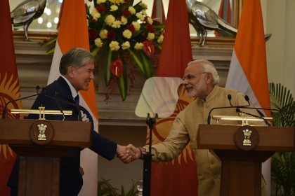 Kyrgyz President in India