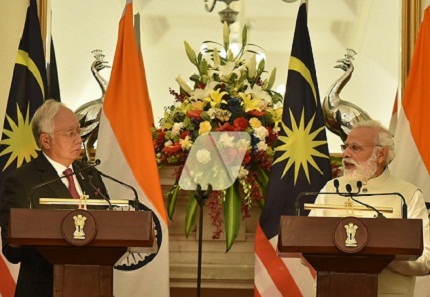 Malaysian PM Najib Razak visits India