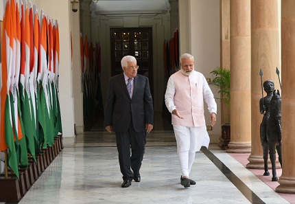 Palestinian Authority President Mahmoud Abbas visit to India