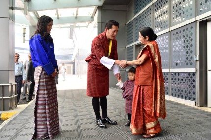 King and Queen of Bhutan visit India