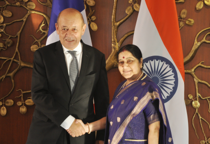 French Minister for Foreign Affairs visits India