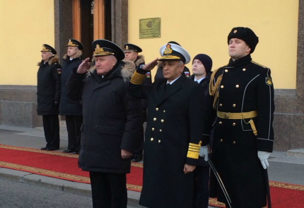 Indian Naval Chief visits Russia