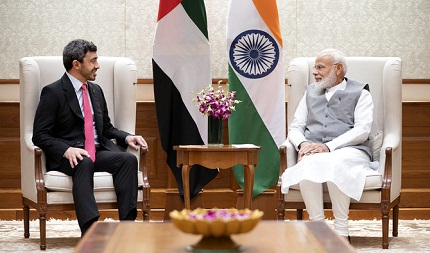 UAE Foreign Minister visits India