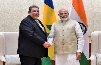 PM of St Vincent and Gernadines visits India