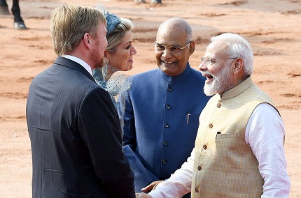 King and Queen of Netherlands visit India