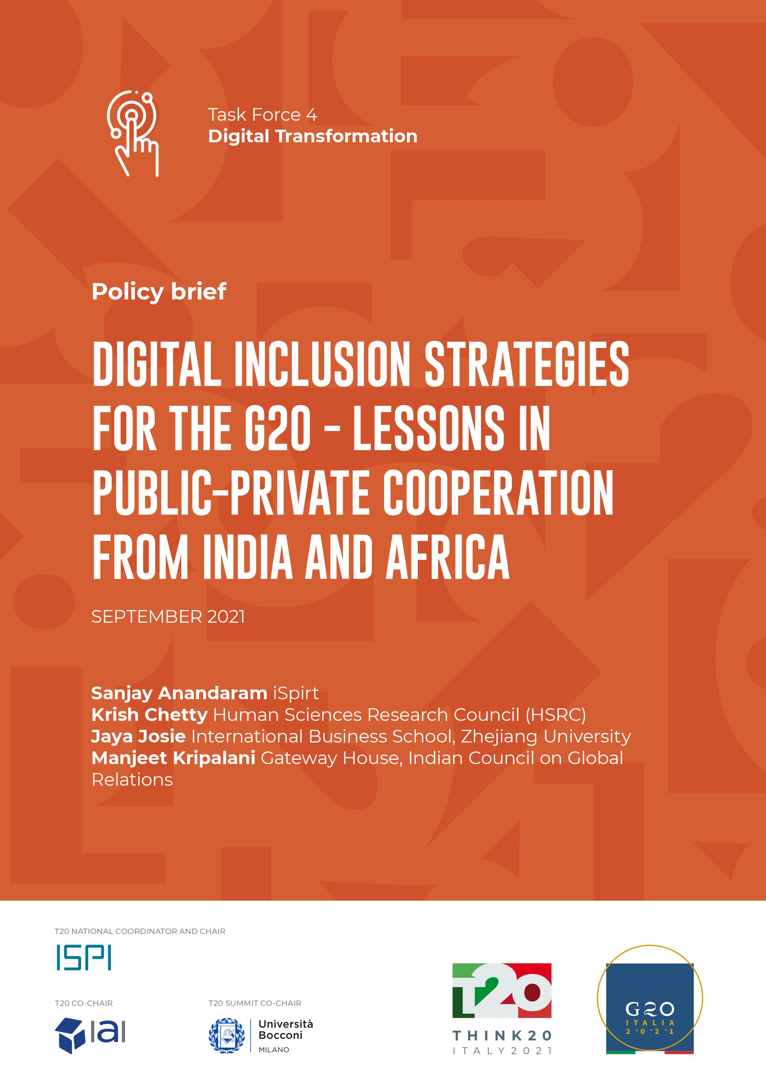 The T20 digitalization policy brief COVER