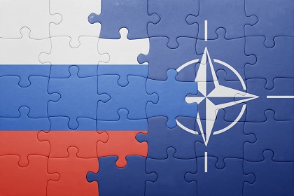 Puzzle,With,The,National,Flag,Of,Russia,And,Nato,.